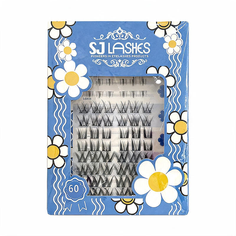 Wholesale ng Pabrika ng SJ LASHES: Artistikong Seriyes na Paper Box para sa Mga Hinati na Eyelash | Custom Logo, Private Label, Case para sa Maraming Estilo ng DIY na Lash na may Window, OEM/ODM