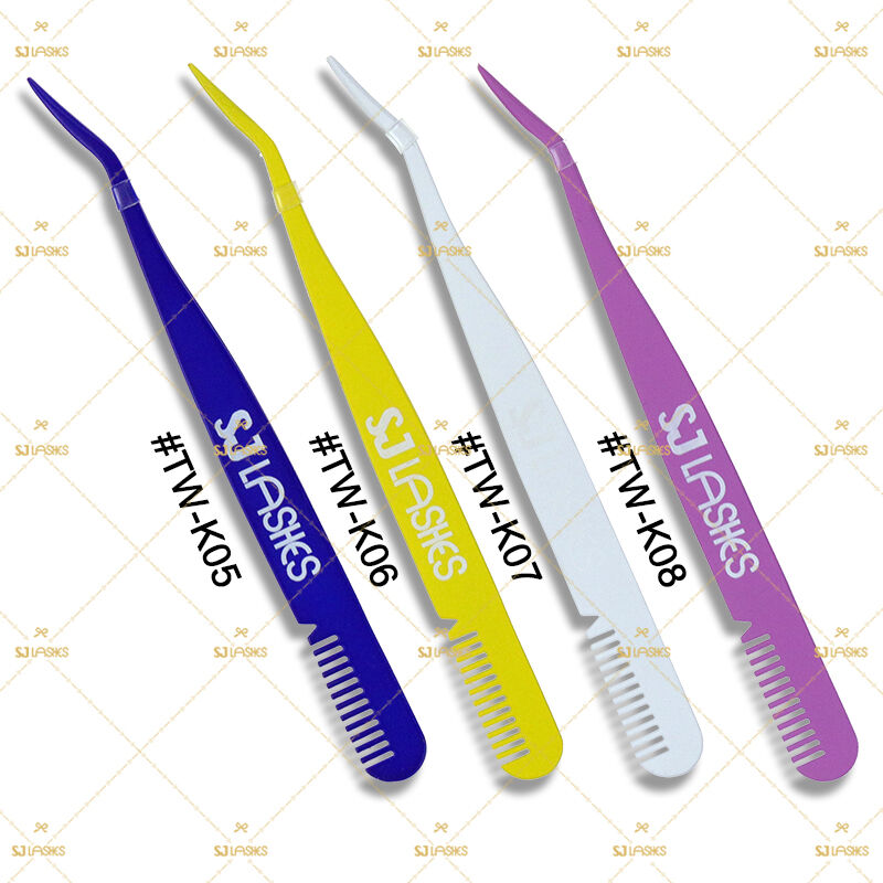 Pabrika na Benta ng Kulay na Lash Applicator na Pansuntok na Suklay (TW-K) | Gamit para sa Volume Strip Lash