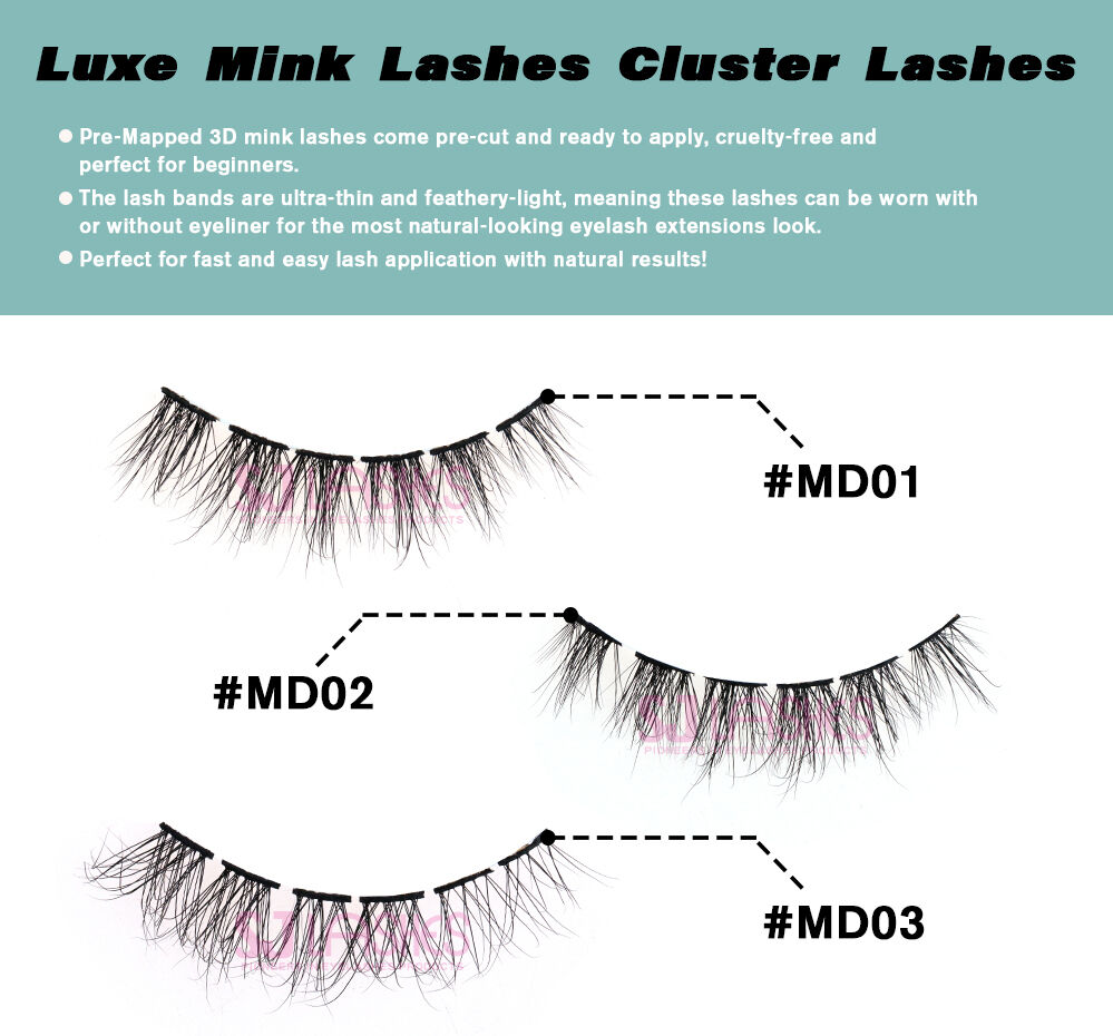 Unmatched Quality with Mink Cluster Lashes