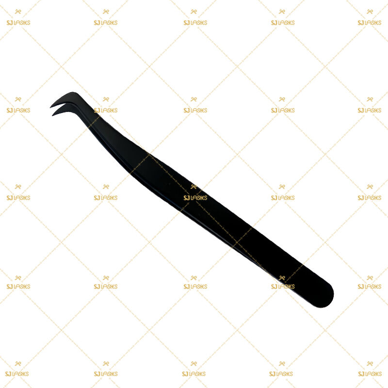 Wholesale Ultimate Black Soft Touch Eyelash Applicator (TW-U) | Factory Precision Tweezer