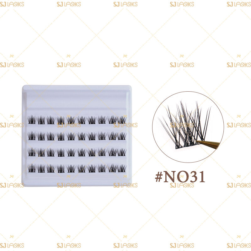 Wispy Look na DIY na Segmented Cluster na Eyelash#NO