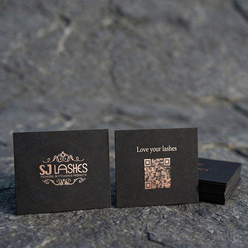 SJ LASHES Factory Wholesale Luxury Custom Mini Insert Card | Boutique Thank You & Social Media Greeting Card Private Label OEM/ODM 