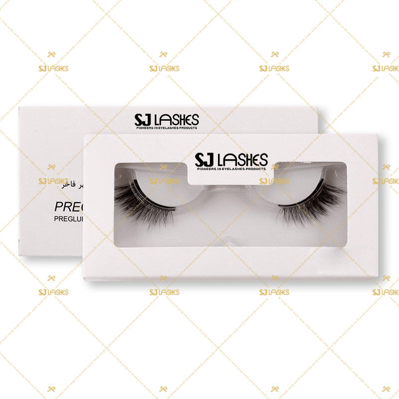 SJ LASHES Factory Wholesale Premium Single Pair Eyelash Packaging Box | Custom Paper Lash Case with Display Window OEM