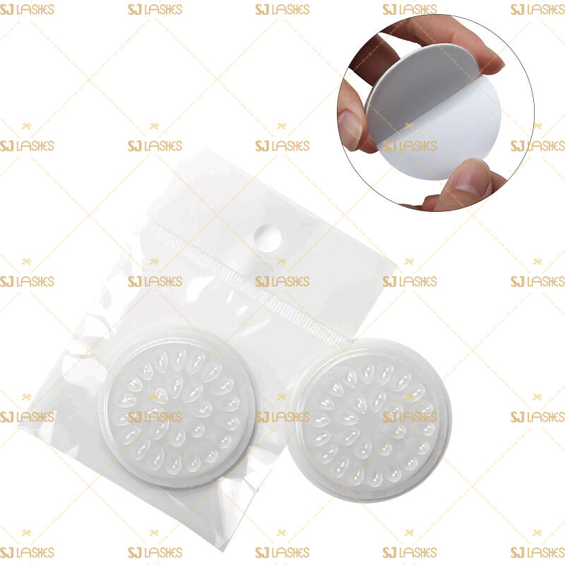 Factory Wholesale Eyelash Extension Small Disposable Glue and Lash Holder with Base | Lash Extension Training Pallet