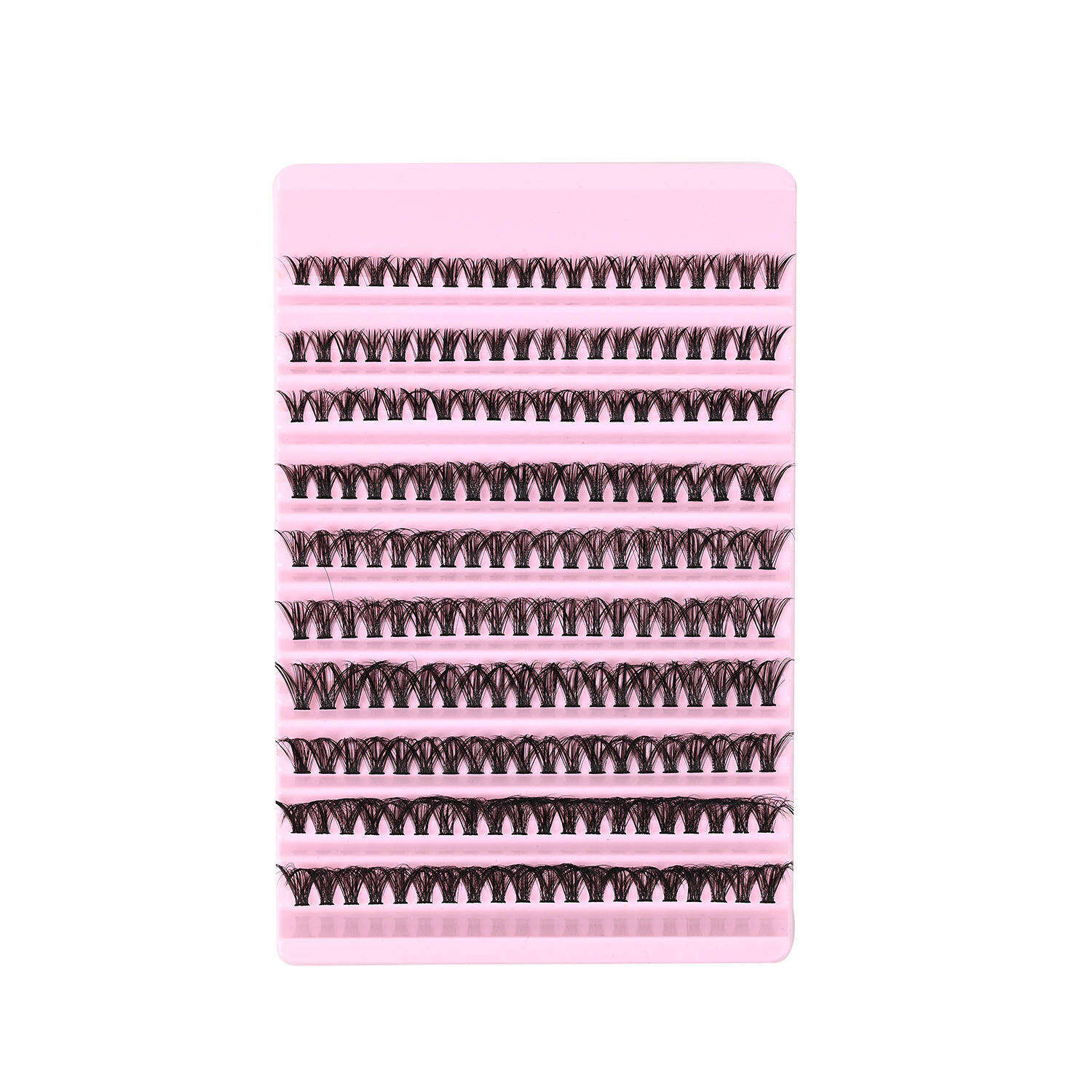 Pink Cluster Volume Lashes