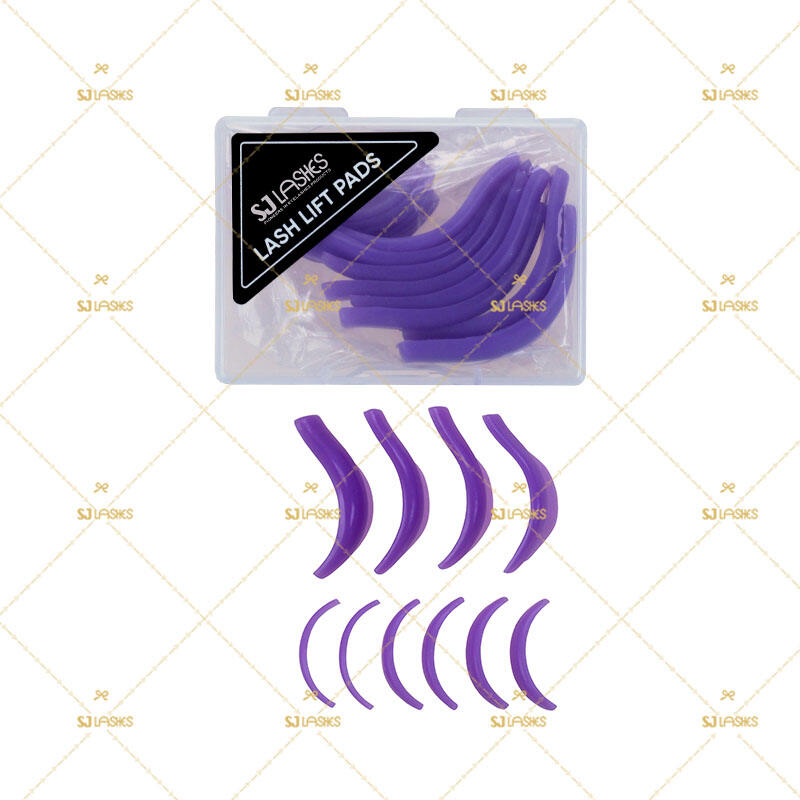 Factory 6 Sizes Lash Perming Silicone Pads (Purple) | Wholesale Eyelash Lifting XXL Shields