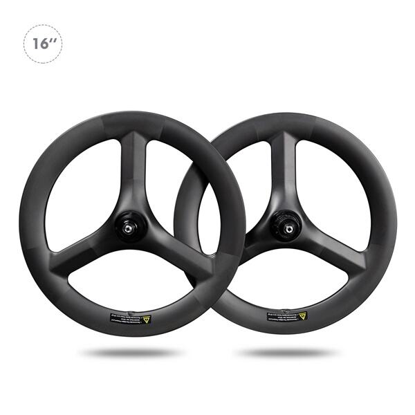 16'' carbon 3spoke wheel rim brake