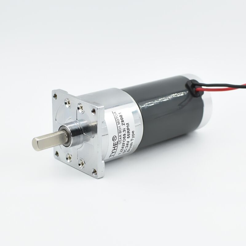 Reversible 12V 24V 36V Reducer Gearmotor 5W 20W 100RPM 200RPM 50RPM 35kgcm 40kgf 5NM DC Gear Reduction Motor with CE ROHS