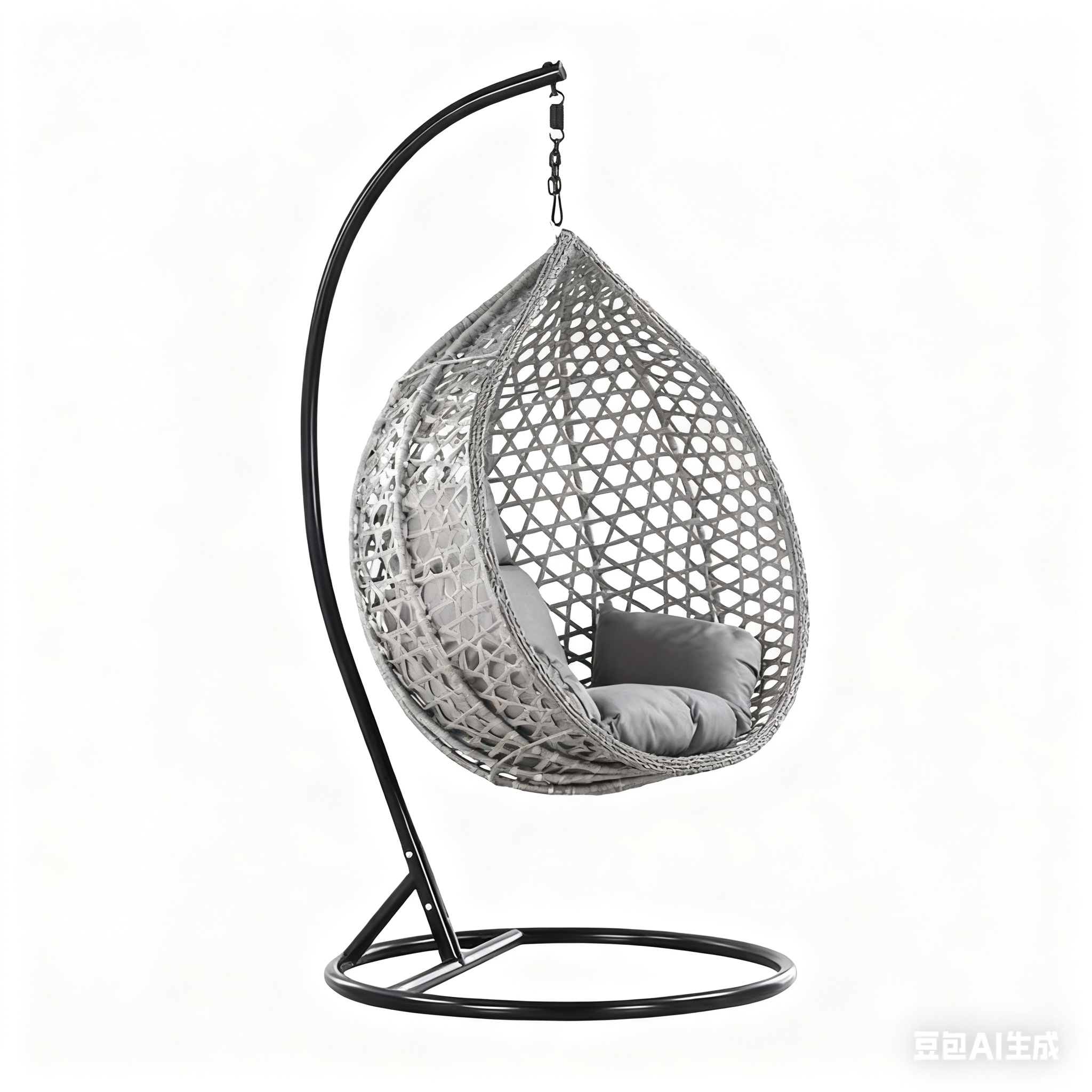 Disfrute de la Relajación Máxima con Nuestro Sillón Colgante de Ratán para Jardín