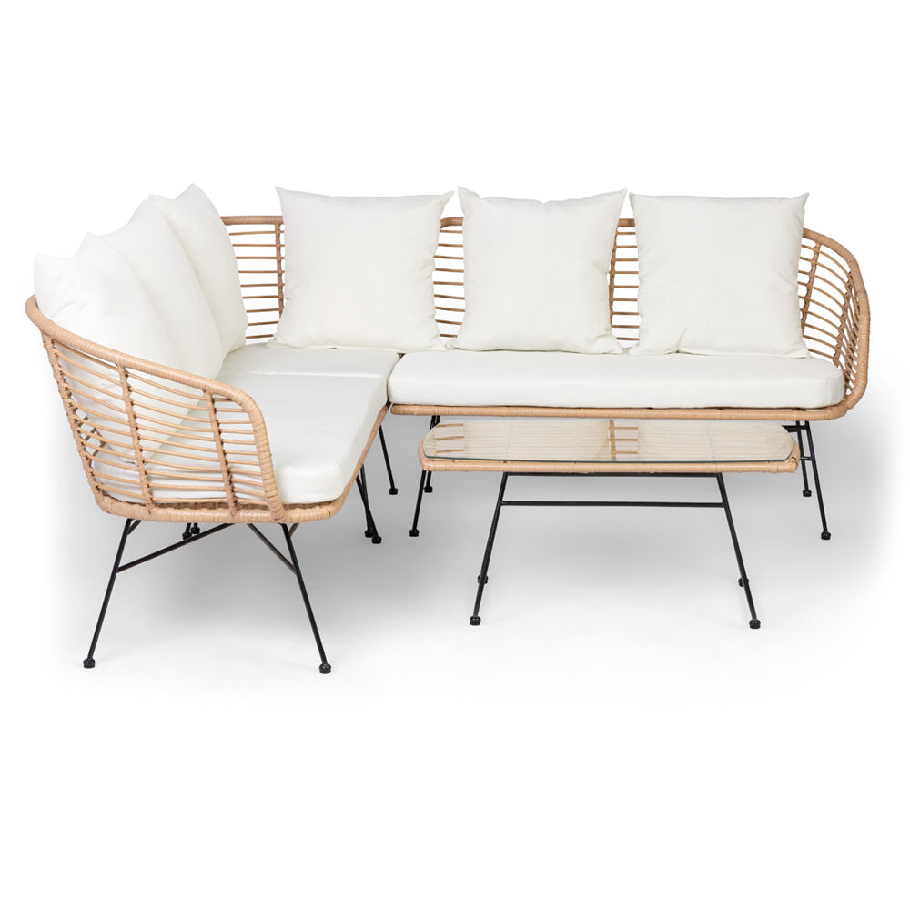 Rattan Corner Sofa Set