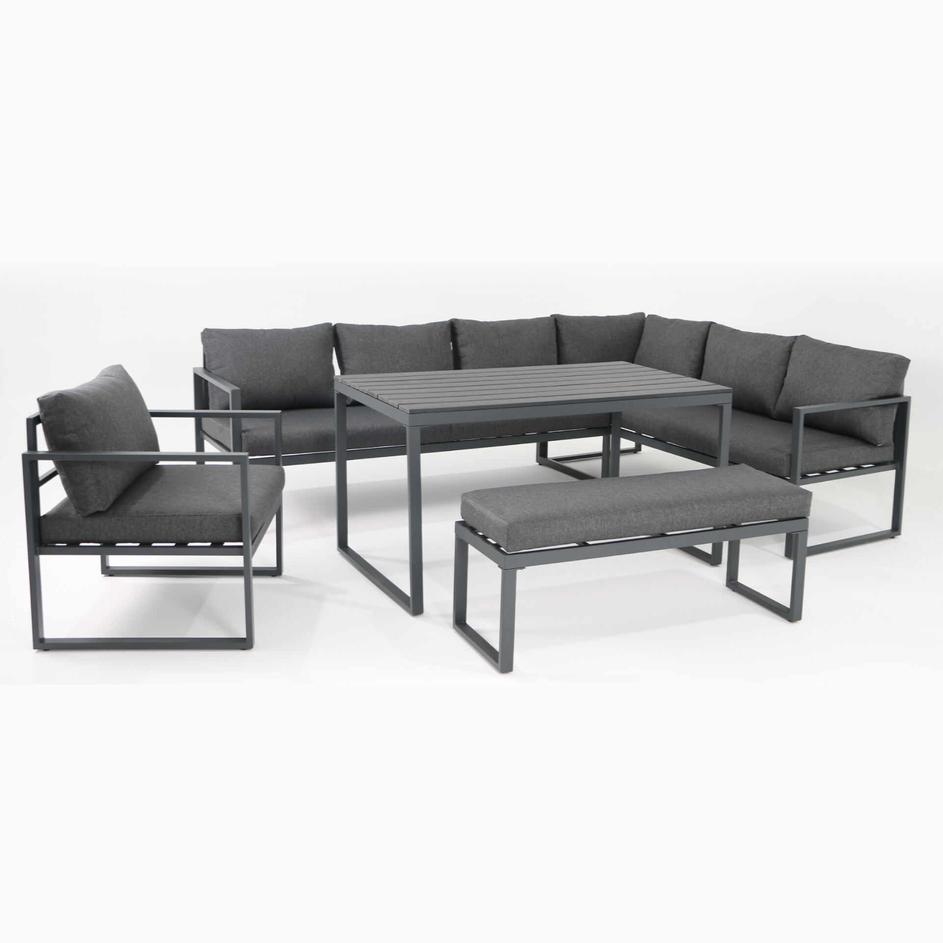 Steel Corner Sofa Set