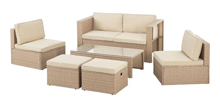 Descubra la Elegancia de Nuestro Juego de Sofá de Ratán