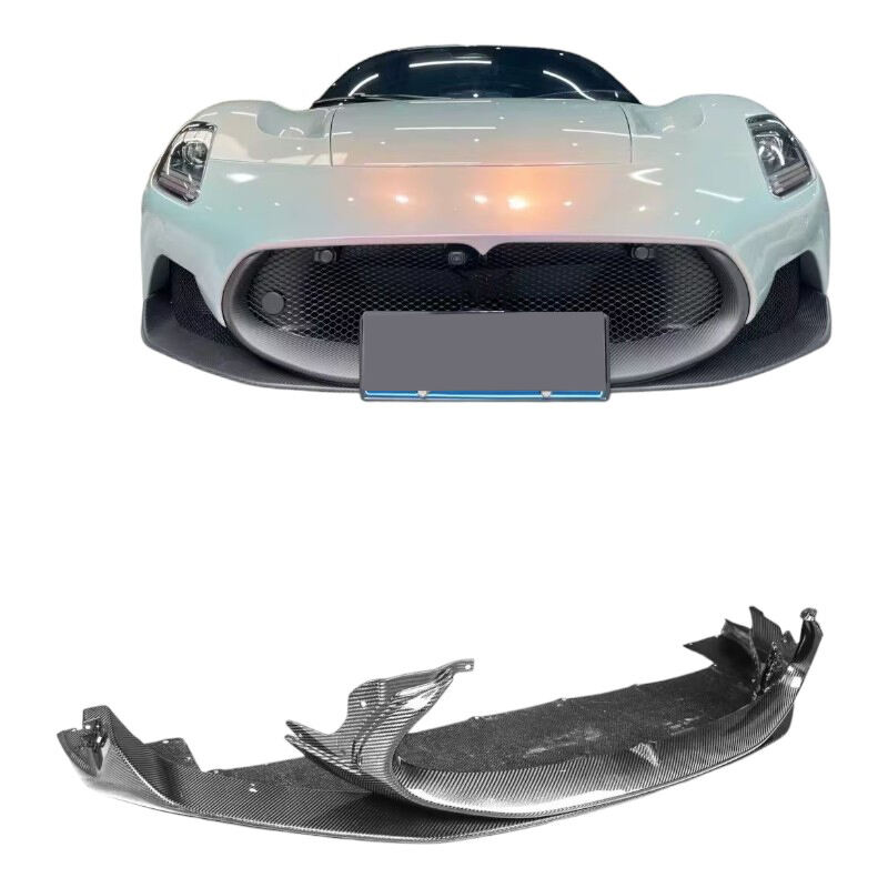 Carbon Fiber Fibre Body Kit Front Lip Bumper Diffuser Spoiler Fit For Maserati MC20