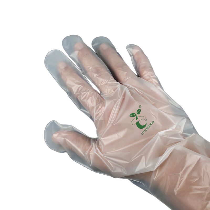 Kompostierbare biologisch abbaubare Handschuhe Biologisch abbaubar & kompostierbar aus PLA PBAT Maisstärke Material