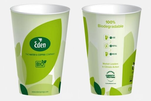 Eden Springs stellt neue kompostierbare Papiertasse vor