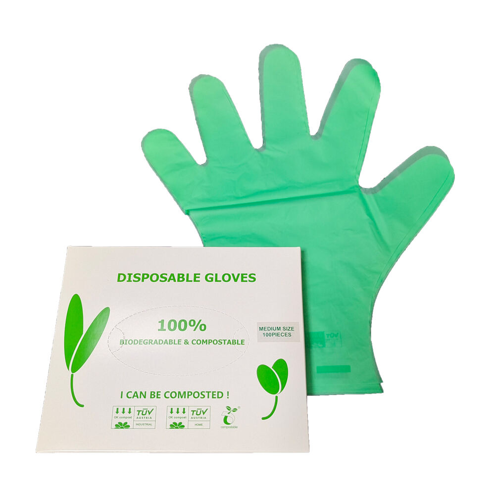 Kompostierbare Gummihandschuhe Biologisch abbaubar & kompostierbar aus PLA PBAT Maisstärke Material