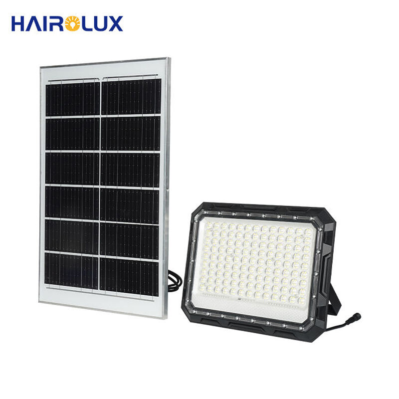 Professional 6500K Light Sensor Remote Control Fast Charging Solar Panel LED Solar Flood Light