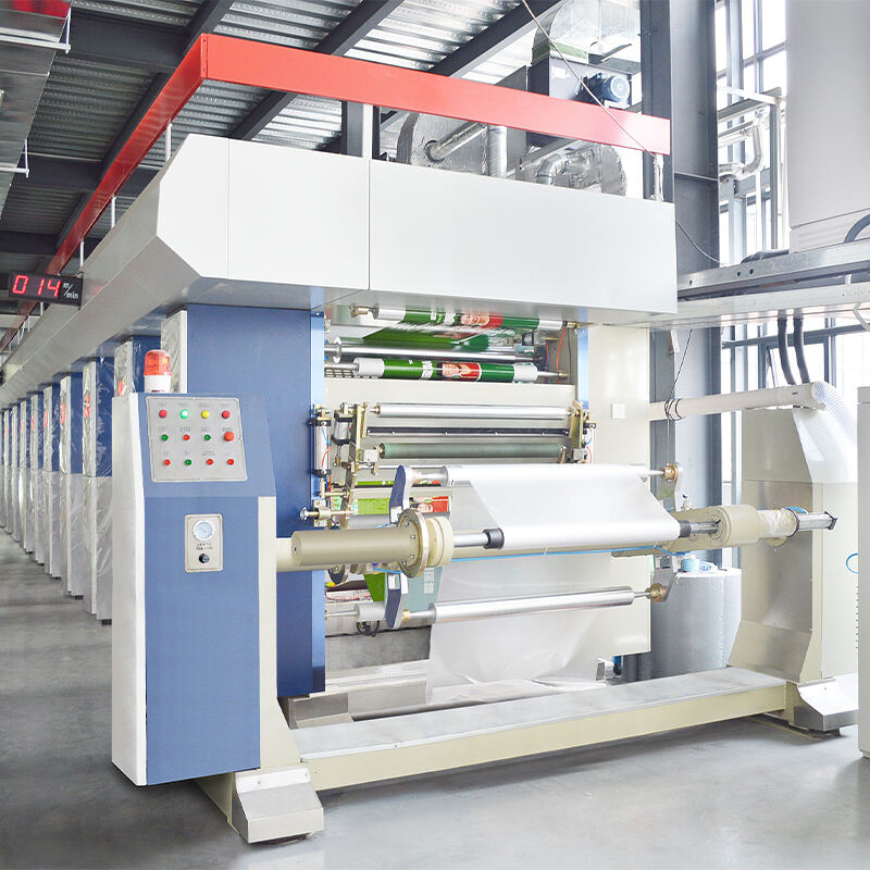 Plastic bag printing machine and production line