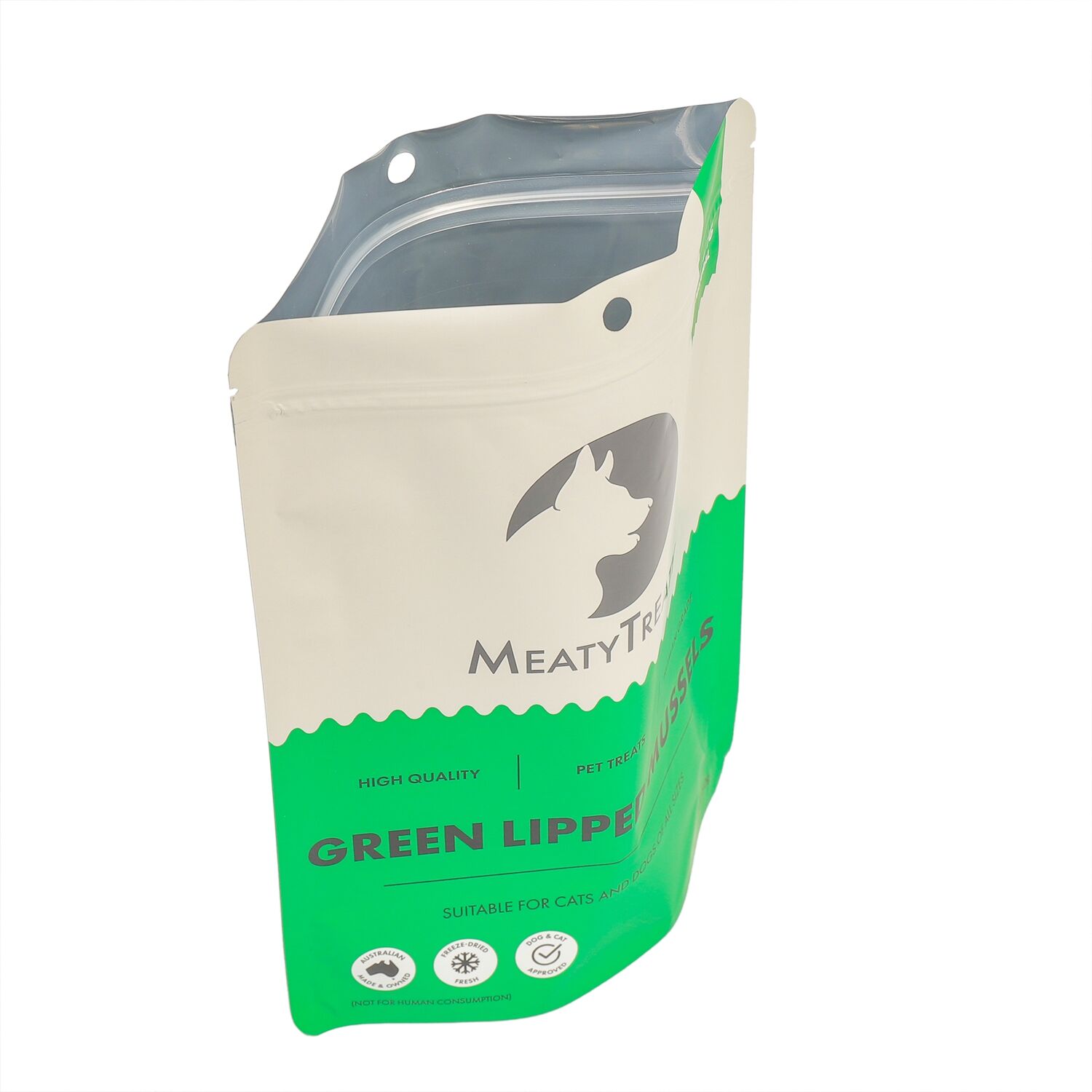 Custom Matte Finish Biodegradable Stand up Pouch Pet Treat Dry Cat and Dog Food Packaging Plastic Bag With Transparent Window