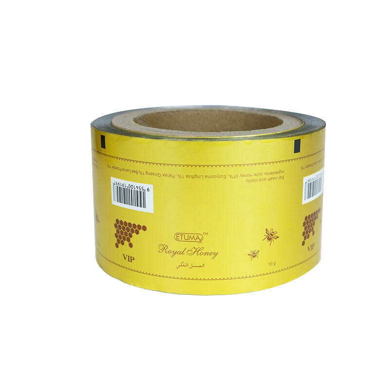 Custom Printed Lamination Leakproof Aluminum Foil Plastic Colorful 3g 10g VIP Royal Honey Sachet Stick Packaging Film