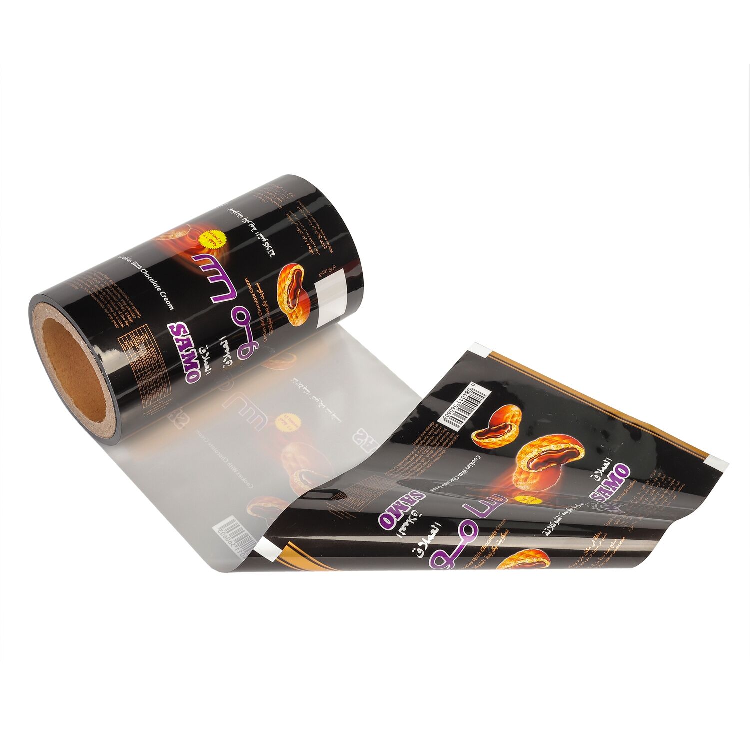  Custom Printed Moisture Proof CPP/OPP Aluminum Foil Puffed Food Potato Chips Bread Packaging Roll Film for Snack Pillow Pouch