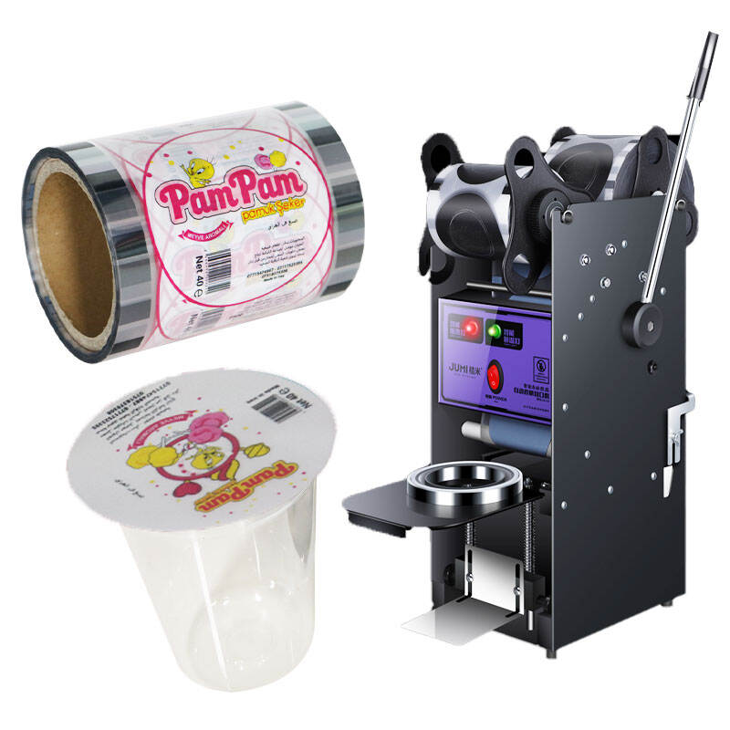 Custom Bubble Tea Plastic Cups Printed Boba Cup Sealing Film 90mm 95mm Disposable Plastic Bubble Milk Tea Cups with logo