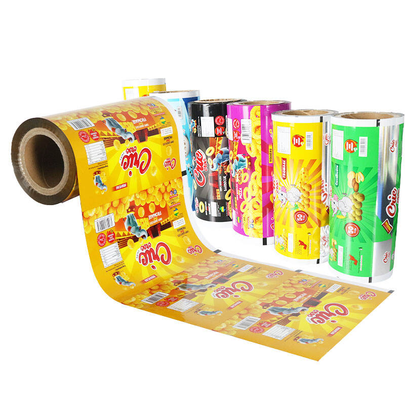 Food Grade Custom Printing Lamination Roll Film Aluminum Foil Snacks Candy Cookies Potato Chips Sachet Package Bag Film Roll