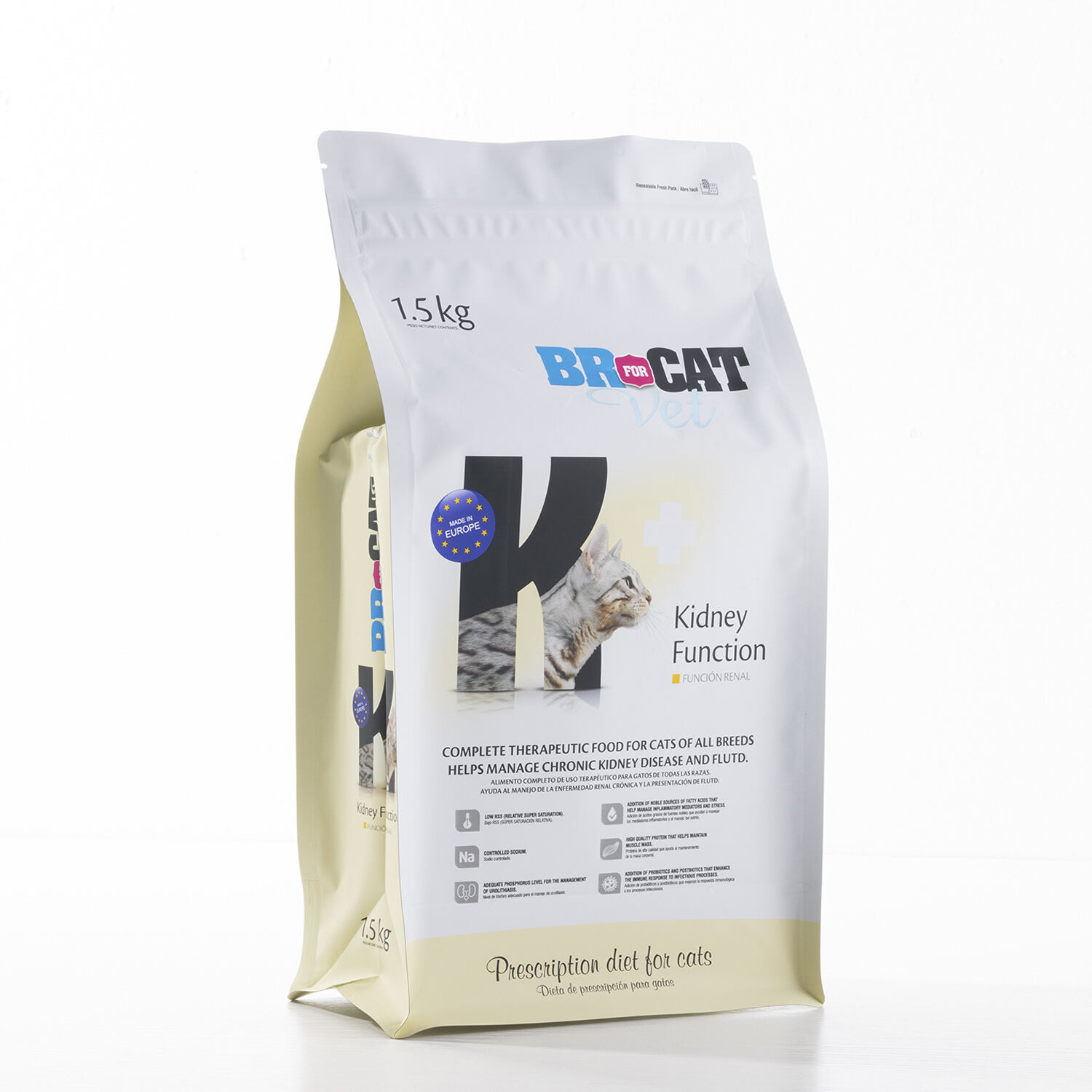 Custom 2.5kg 4kg 5kg 10kg Square Bottom Resealable Dog Treat Pet Cat Food Packaging Bag Aluminium Foil Plastic Bags with Zipper