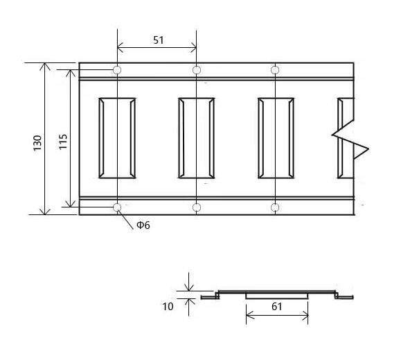 Black Powder Coated Steel 5' Horizontal E-track Trailer Cargo Tie Down Rail Control Slotted E Track with End Cap Dust Cap manufacture