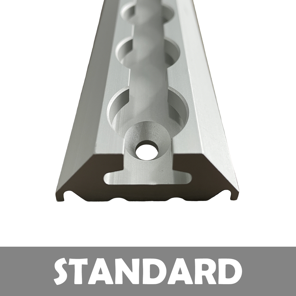 Heavy-Duty Aluminum Airline Track Style Tie Down L Track Angled Airline Rail for Single and Double Stud Fitting