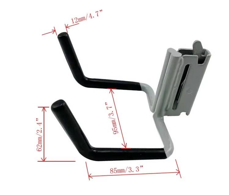 Truck, Enclosed Trailer, Storage ETrack System Arm Tool Organizer Double Hook Hanger 3" Deep E Track Accessories factory