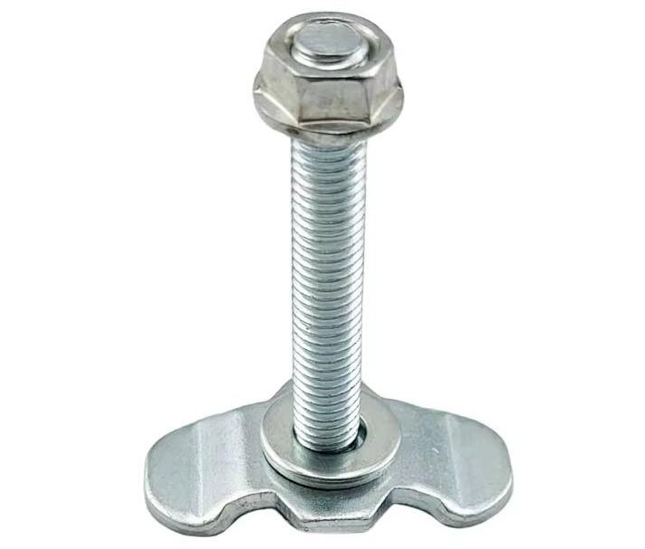 M8x60mm Truck Load Logistic Tie Down System Airline L Track Bolt L-Track Fitting Single Stud Bolts Thread Seat Stud Fitting manufacture