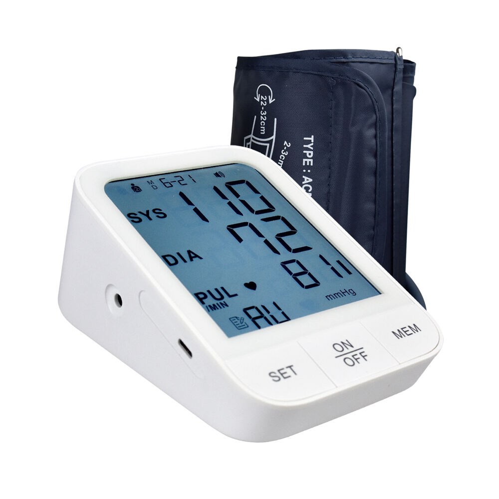 Электронный тонометр HUAAN для измерения артериального давления на плече, с функцией голосового оповещения и подсветкой, MB-300I_S