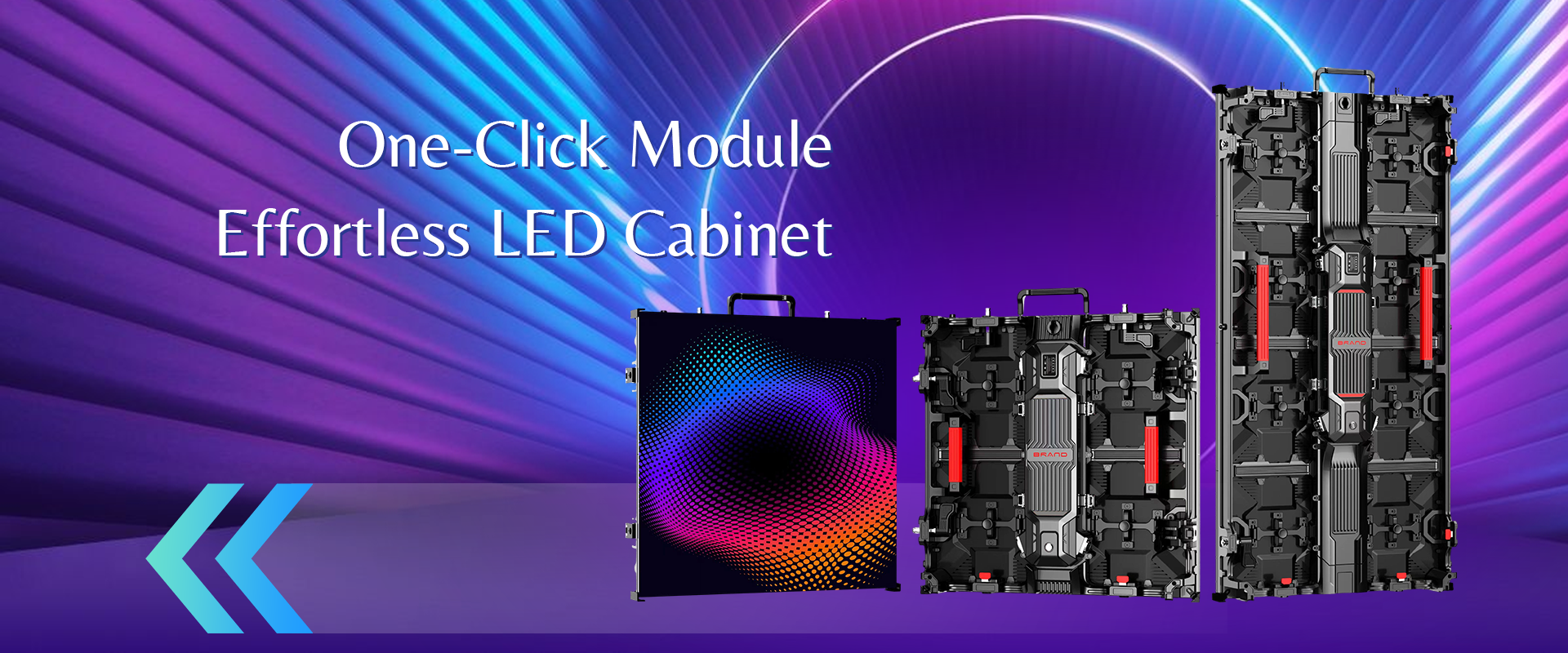 Бир түймө менен модуль: оңойлолгон LED шкафы