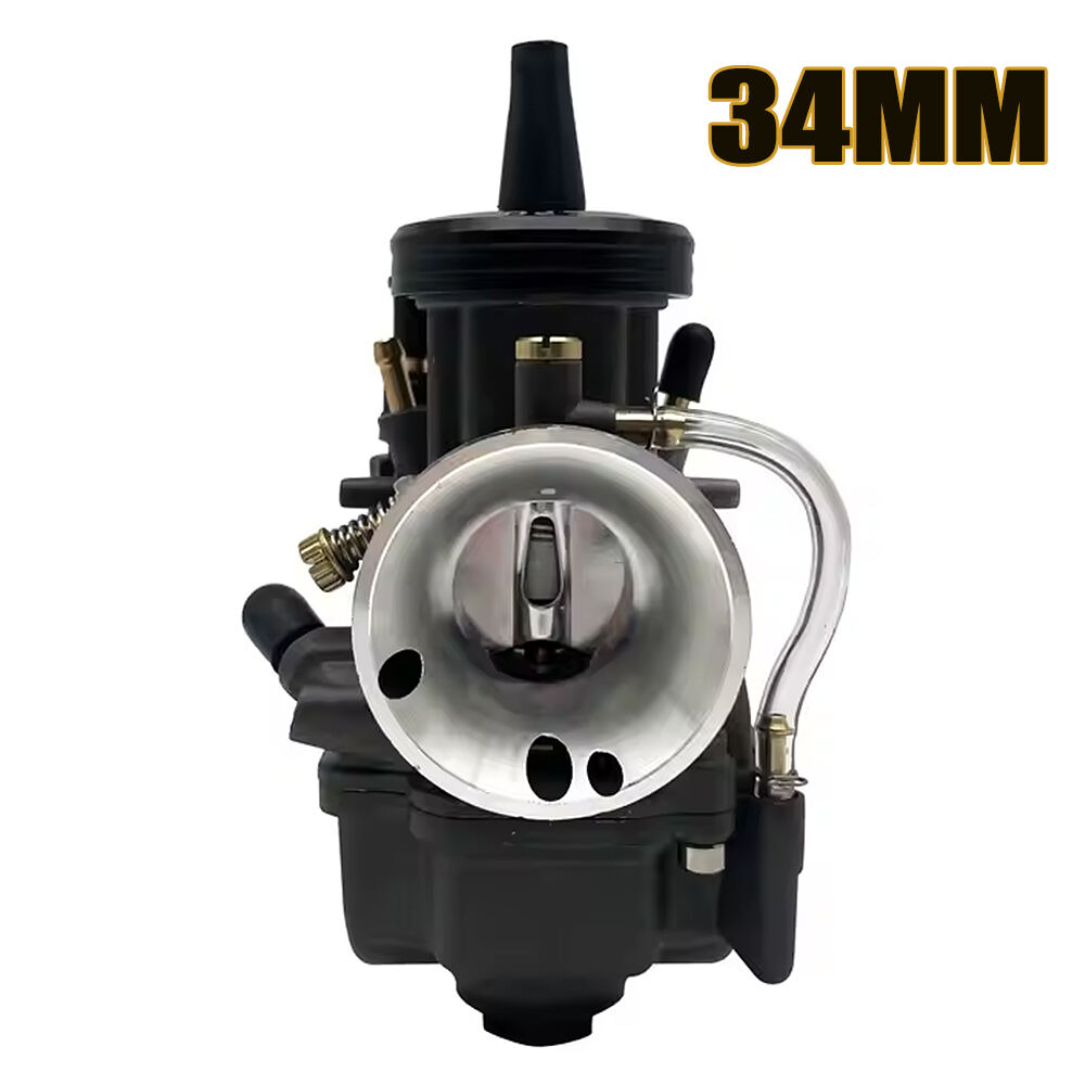 Motorcycle Flat Curtain Carburetor PWK 34mm Power Jet 225-300cc Engine 4t Motor 2 Stroke Universal Dirt Bike ATV Motocross