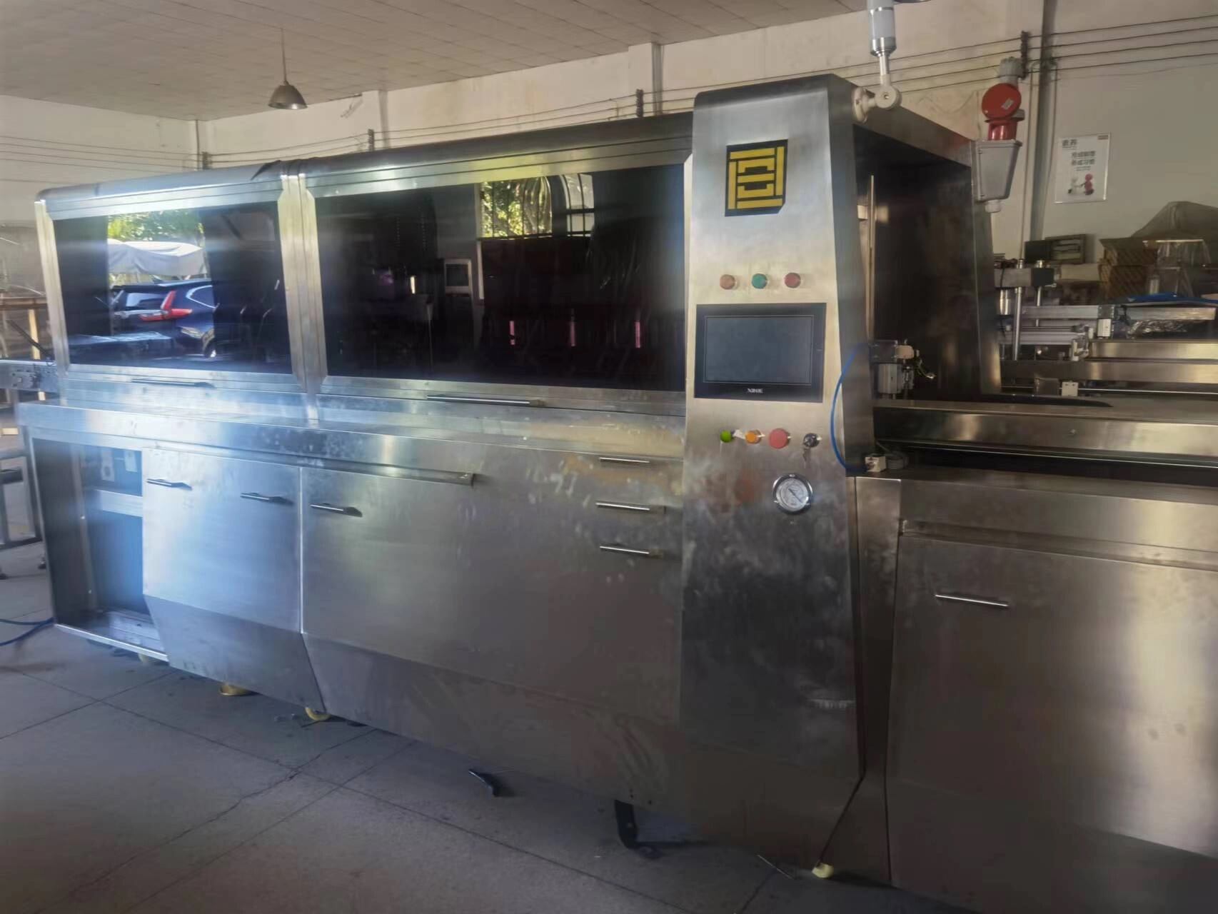 Mechanical Automatic Nitrogen Flush Aluminium Box Sealing Machine Core Gear Engine for Meat Vegetables Vacuum Packaging Paper details