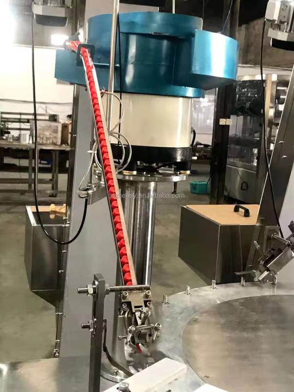 Professional Full-Automatic PLC Controlled Mechanical Drive Spout Capping Machine for Medical Beverage & Chemical Applications