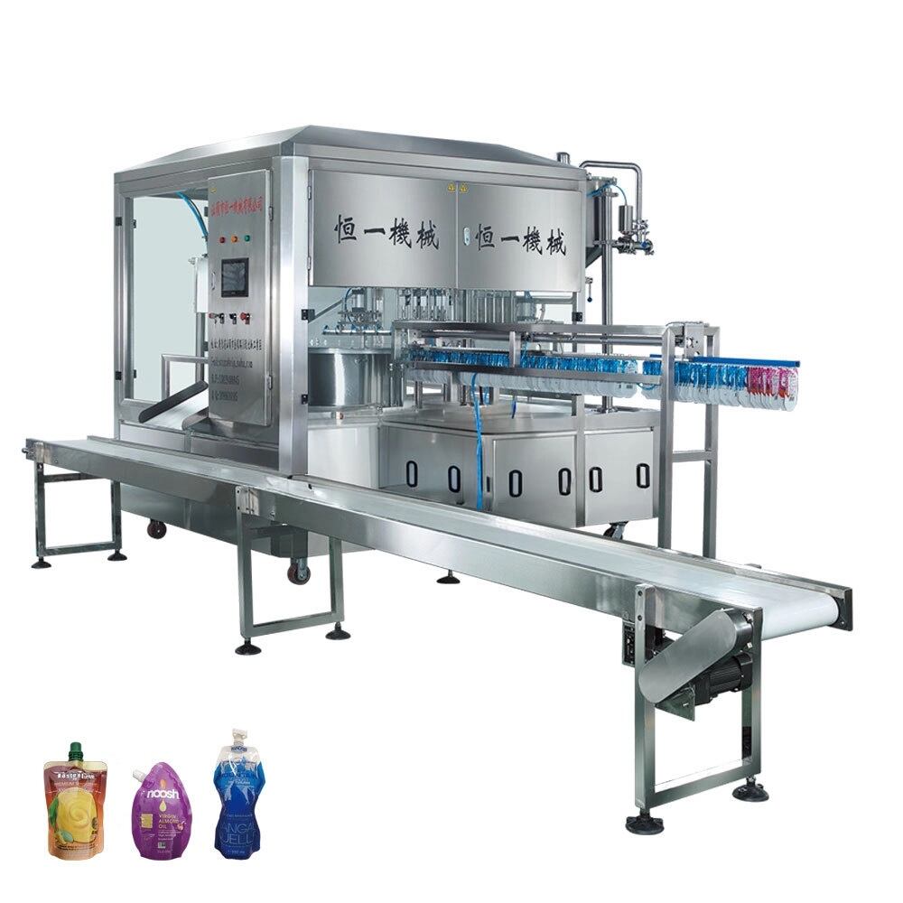 Automatic Grade Factory Price Beverage Water Pneumatic PLC Yogurt Juice Oil Ketchup Sauce Spout Pouch Milk Beer Commodity manufacture