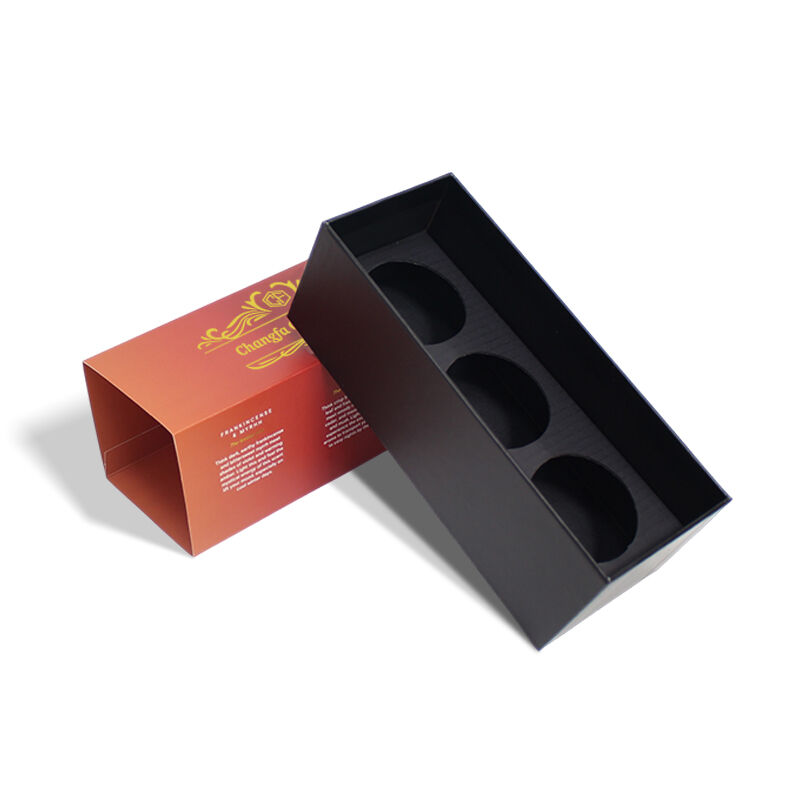 Scatola regalo per candele CF con cassetto scorrevole in carta patinata