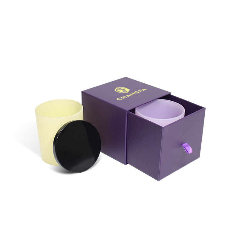 Scatola rigida CF per candele con cassetto e inserto in velluto EVA