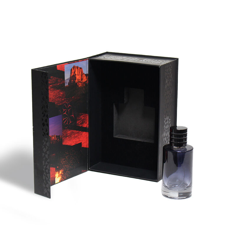 جعبه هدیه قاب‌محور مغناطیسی CF با چاپ سفارشی لوگو روی کارتن برای عطر