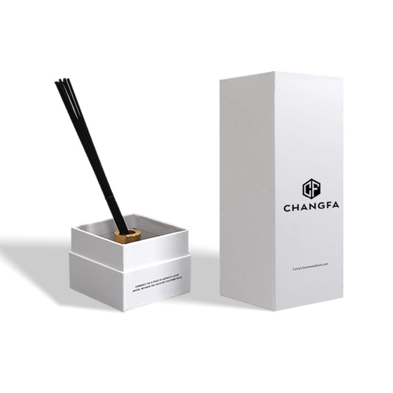 Scatola rigida rimovibile in cartone ondulato CF con collo, scatola per aromaterapia con inserto in velluto EVA