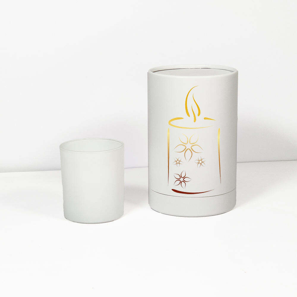 White Hard Case Packiging Customized Packing Cylinder Round Candle Paper Tube Packaging Box For 30Cl