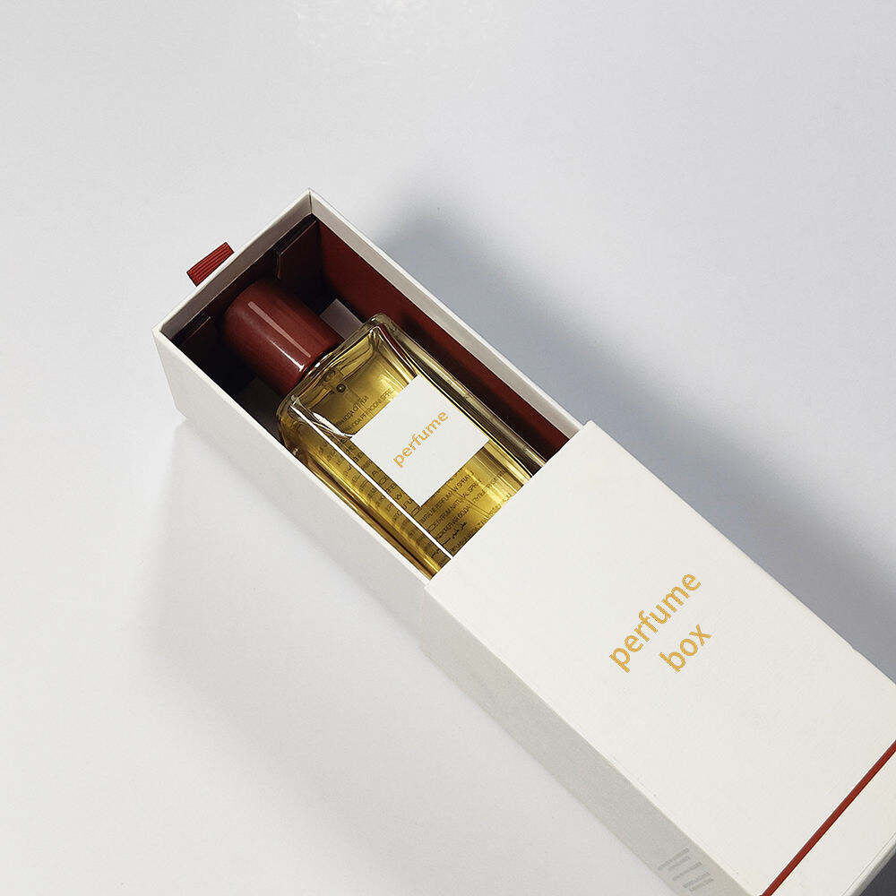 Scenting Luxury White Packaging Kraft Cosmetic Perfume Box 50 Ml