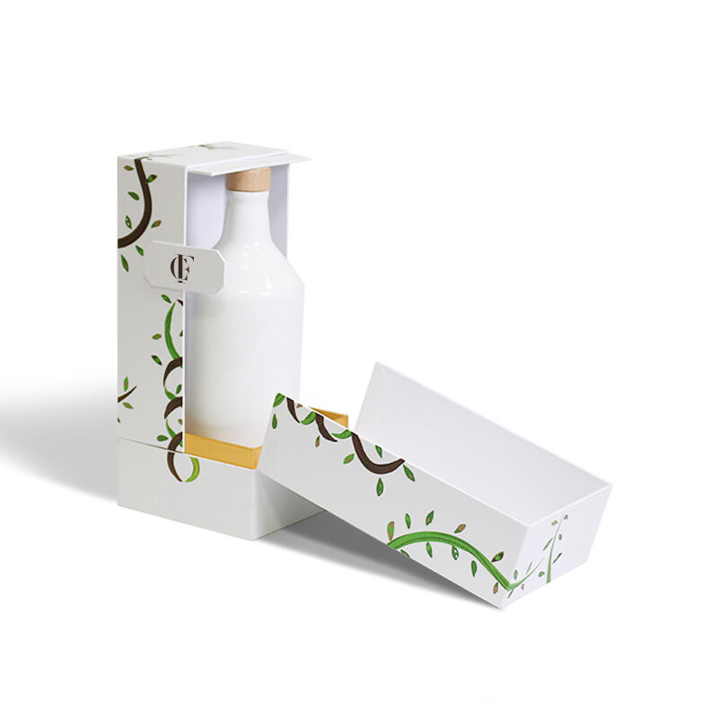 CF Luxury Logo Double Open Door Wine Packaging Box Paper Gift Box for Wine Products Recycled Materials