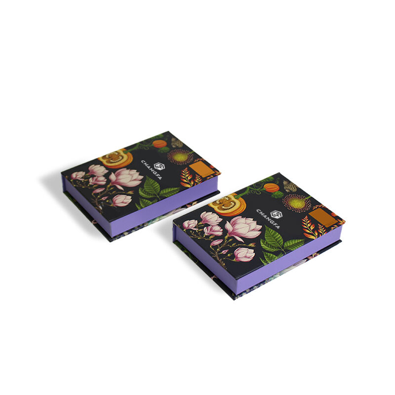 กล่องของขวัญกระดาษแข็งทรงหนังสือหรูหรา CF บรรจุภัณฑ์แบบฮาร์ดเคส