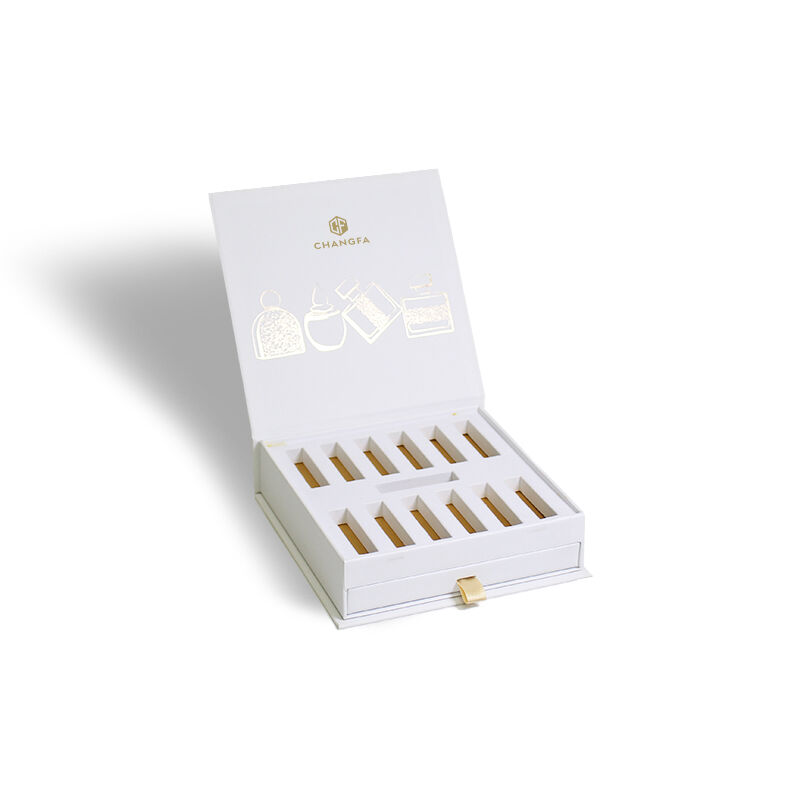 CF Recyclable Paper Empty Perfume Box Packaging Luxury Perfume Sample Gift Box With Insert