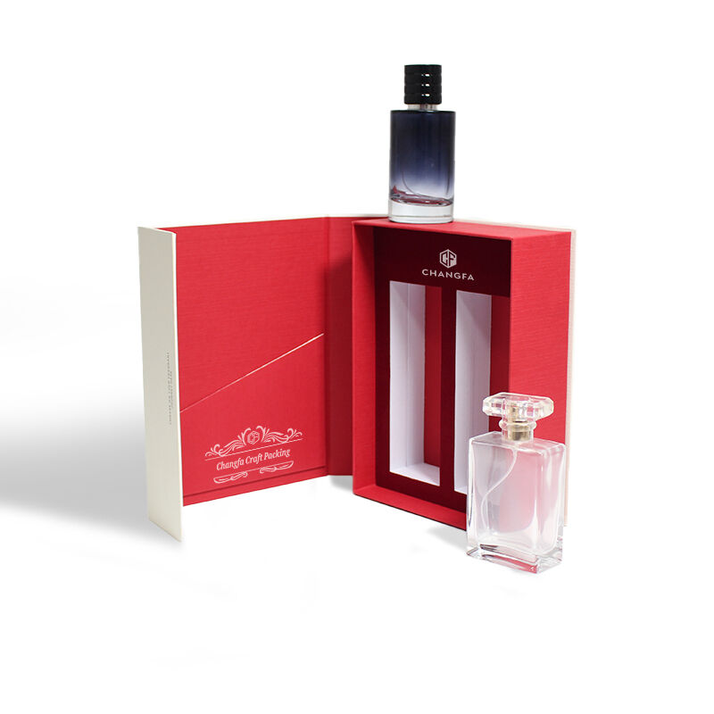 جعبه هدیه لوکس کارتنی CF با شکل کتاب برای محصولات آرایشی و عطر