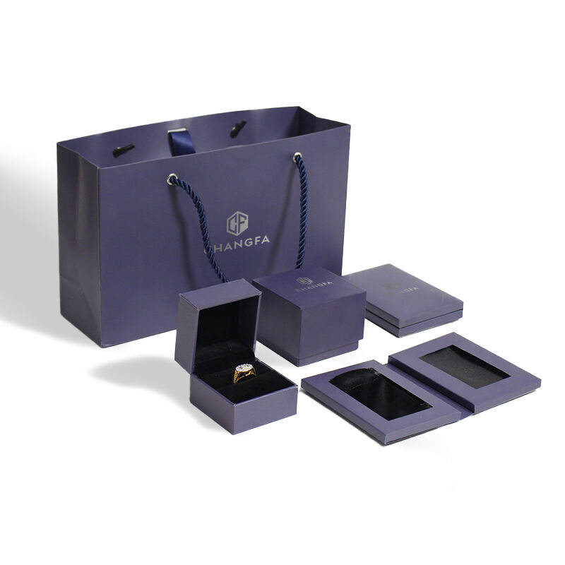 Wysokiej klasy pudełko na biżuterię i worek CF, opakowanie kartonowe