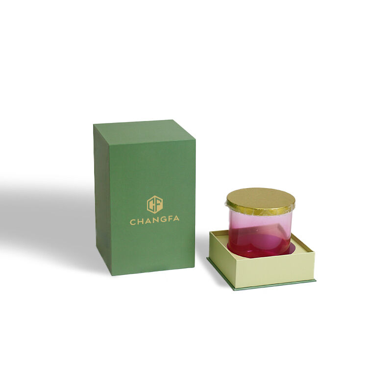 CF Λουξ Κουτιά Αρωματοθεραπείας Κεριών, Άκαμπτο Κουτί Δώρου με Ανοιγόμενο Καπάκι, Αφαιρούμενο Καπάκι, Κουτί Συσκευασίας με Λαιμό